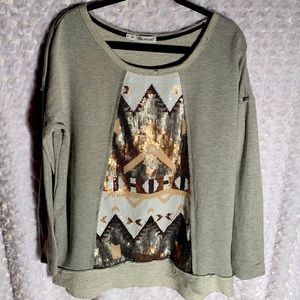 Maurices sequined sweatshirt